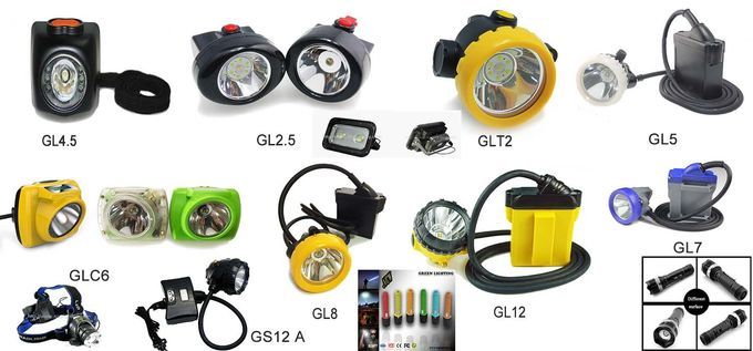 La lampe légère menée par aluminium des mineurs avec la protection de remplissage finie a mené la batterie au lithium légère 6