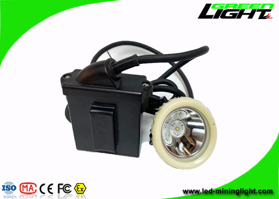 Le casque antichoc d'exploitation de 10000 lux allume les lampes rechargeables de chapeau d'exploitation minière de 6600mAh