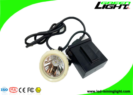 Le casque antichoc d'exploitation de 10000 lux allume les lampes rechargeables de chapeau d'exploitation minière de 6600mAh