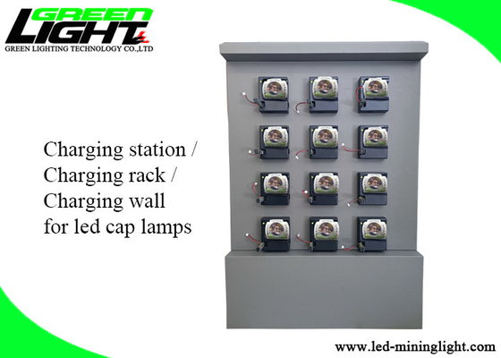 Double côté durable de la station 4.2V 2A 50Hz de chargeur de mur de lampe de chapeau de sécurité/commande simple