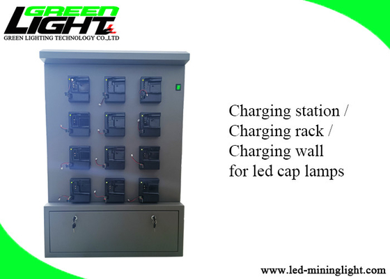 Double côté durable de la station 4.2V 2A 50Hz de chargeur de mur de lampe de chapeau de sécurité/commande simple