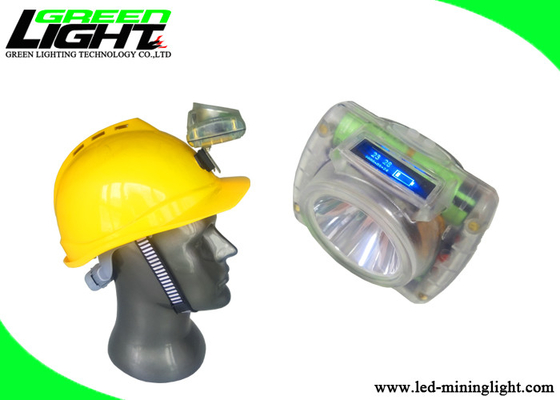 Lampe frontale d'exploitation minière sans fil LED OLED Digital Display 5V 2A Coal Mining Cap Lamp
