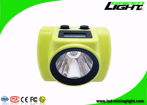 800mA lampe de capuchon sans fil 18000lux 6.8Ah Panasonic Li Ion batterie OLED écran Rechargeable mineur phare Silicone ABS