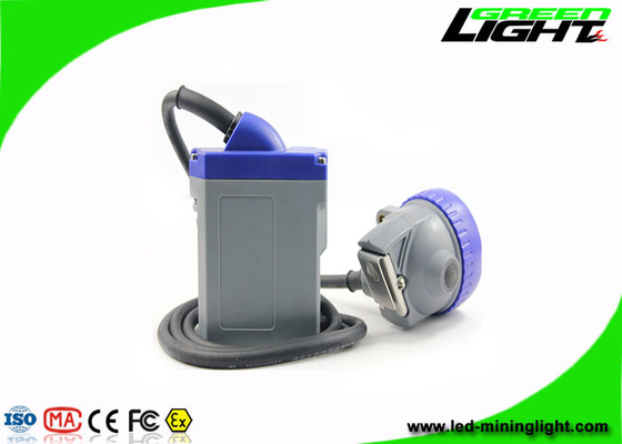 ABS 6.6Ah LED Miners Cap Lamp 216lum 10000lux Lampe frontale de mineurs étanche