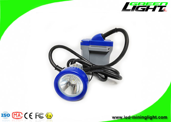 ABS 6.6Ah LED Miners Cap Lamp 216lum 10000lux Lampe frontale de mineurs étanche