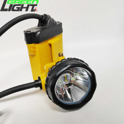 25000Lux 10.4Ah Clignotant Mining Cap Lamp 348lum Réglable Headclip Avec Feux D'avertissement Arrière