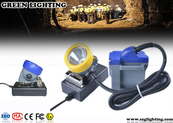 Lumières de mineurs de 15000 lux LED pour des masques, lumières de casque antichoc de sécurité de la corde 6600mAH 
