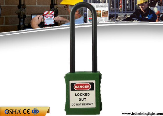 Long Xenoy cadenas non-conducteur en nylon de lock-out de sécurité d'OSHA 76mm