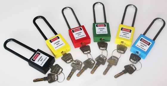 approbation de la CE ATEX de cadenas de lock-out de sécurité de l'ABS 126g dispositif d'accrochage en acier de 76 millimètres