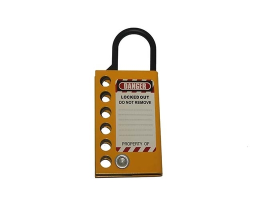 dispositif d'accrochage en aluminium 5 millimètres épais de 50 * 116 de millimètre de lock-out de Tagout cadenas du loquet 6pcs