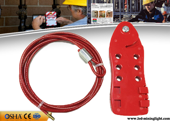 Le câble rouge ferment à clef le câble d'acier inoxydable de corps de PC des cadenas de 4 morceaux disponibles