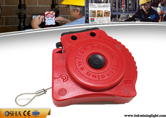 Lock-out escamotable automatique de câble, serrures de lock-out de sécurité avec la corde de 1.8m
