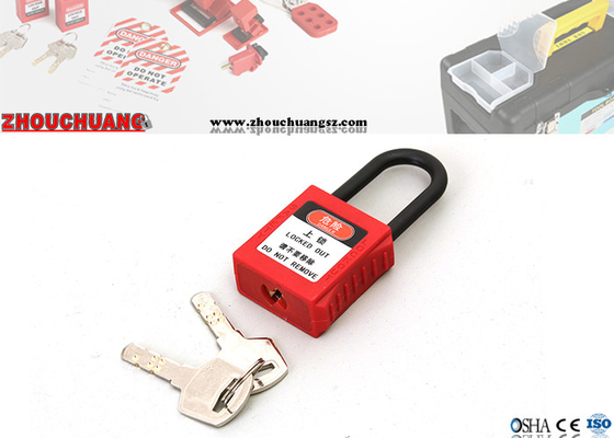 cadenas en nylon de lock-out de sécurité de Xenoy de dispositif d'accrochage de 38mm avec la clé machine