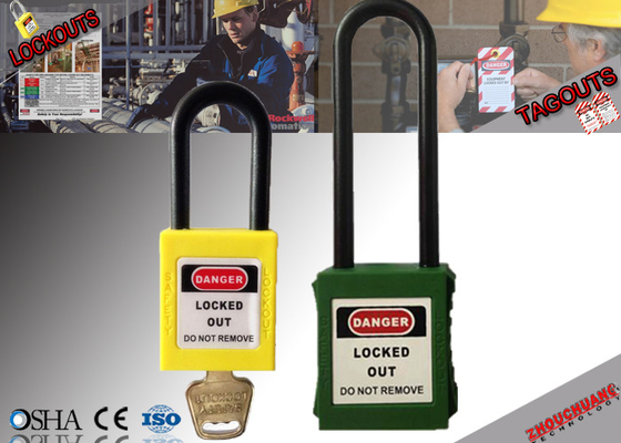 Long Xenoy cadenas non-conducteur en nylon de lock-out de sécurité d'OSHA 76mm