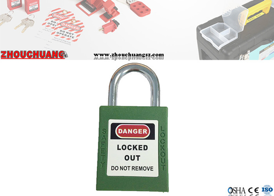25mm ont durci les cadenas colorés de lock-out de sécurité de dispositif d'accrochage en acier court