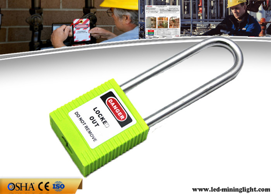 76mm longs cadenas en acier non-conducteurs de lock-out de sécurité de Xenoy de dispositif d'accrochage