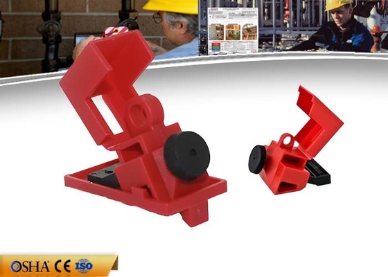 Lock-out en nylon de disjoncteur de PA, dispositifs rouges de Loto de disjoncteur