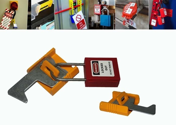 Fonction multi industrielle jaune de tôle d'acier de lock-out de disjoncteur