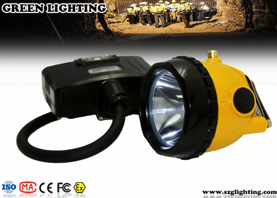 Lampe de mineurs menés semi attachée avec le voyant d'alarme arrière, mineur Headlight de 6.8Ah 3.7V