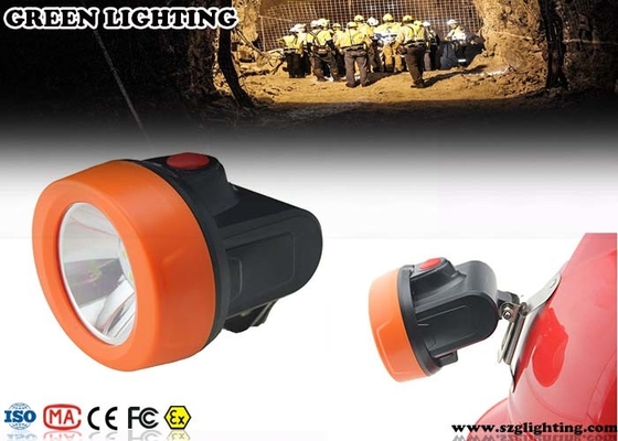 Lumière de casque de mineurs de sécurité d'OEM, phare de casque antichoc des matériaux 2.8Ah d'ABS 