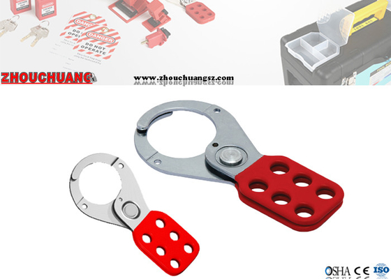 Rouge sécurité six trous que le vinyle a enduit le dispositif d'accrochage de serrure de 1 pouce/1,5 pouces