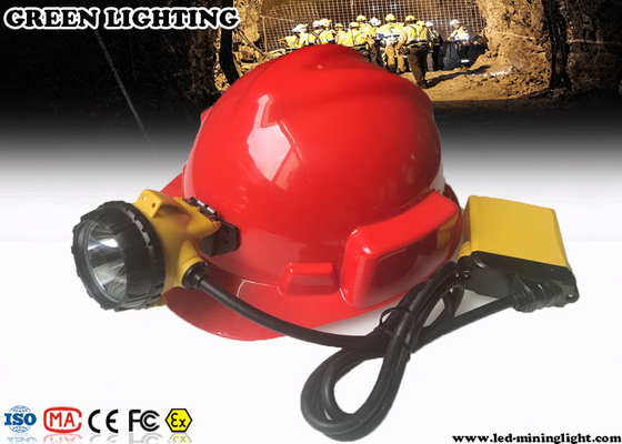 mineur souterrain Cap Lamp, phare rechargeable de 3W 10.4Ah de LED avec le voyant d'alarme