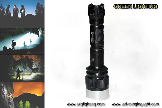 Lumière rechargeable de torche d'IP67 10W, 25000 haute lampe-torche de lumen du lux 1200