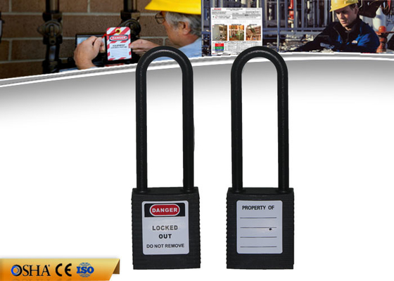 Corps en nylon non-conducteur d'ABS de dispositif d'accrochage de cadenas de lock-out de sécurité de ZC-G31L long