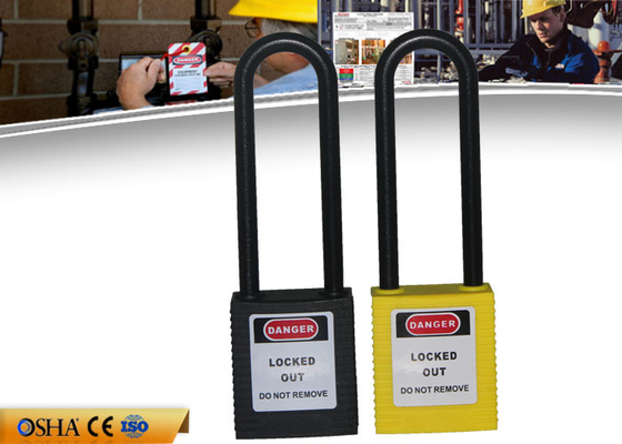 Corps en nylon non-conducteur d'ABS de dispositif d'accrochage de cadenas de lock-out de sécurité de ZC-G31L long