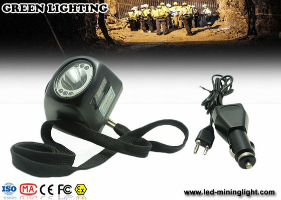 234g lampes de chapeau sans fil légères de sécurité d'extraction de Digital d'exploitation du noir 8000lux LED