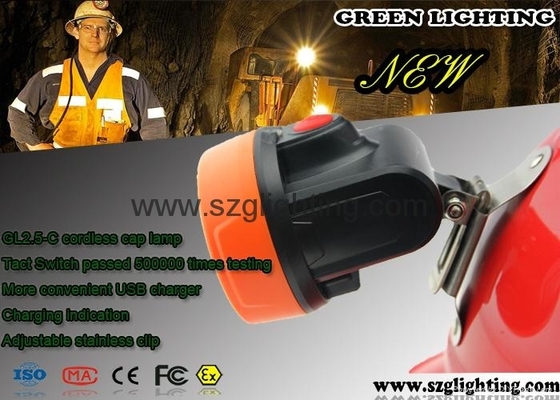 Batterie forte du phare 2.8Ah d'exploitation de l'éclat LED de 6000lux LED de lumière orange d'exploitation