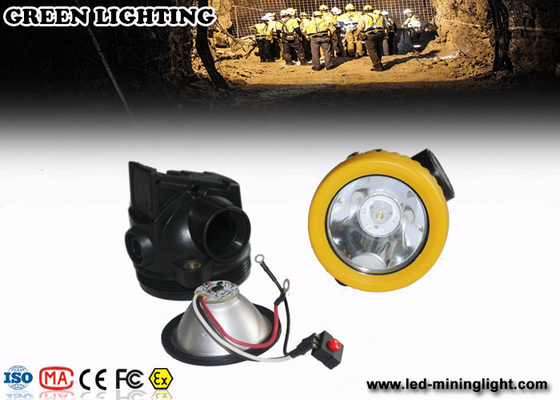 Tous dans une les anti lumières de extraction sans fil explosives, 1w ont mené la lampe de chapeau de mineurs 2.2ah