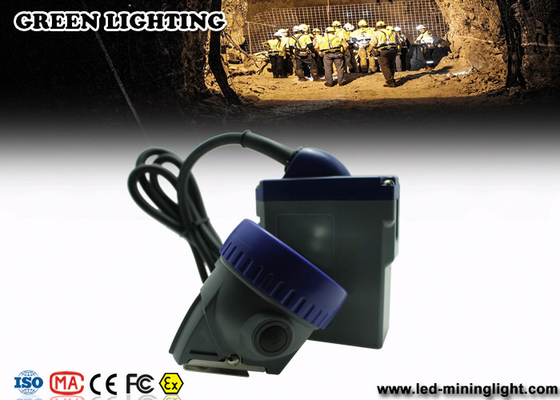 phare mené rechargeable de mineurs en laiton de la batterie 6.6Ah avec l'encadrement bleu 10000lux LED principale de PC