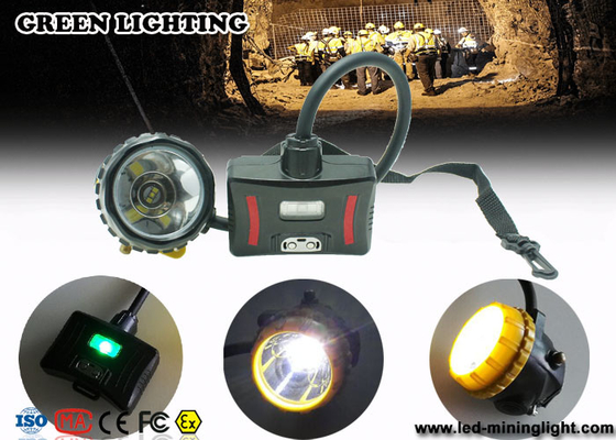 Lampe de chapeau de remplissage de mineurs de la manière IP68 de LED deux avec le voyant d'alarme, 28000lux très brillant