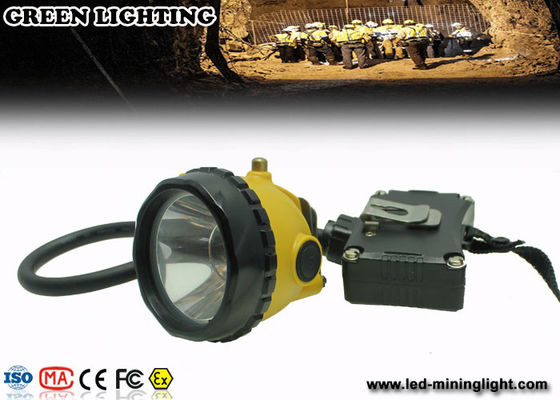 6.8Ah Li rechargeable - Ion Battery Miners Helmet Lamp avec 15000 Lux Brightness