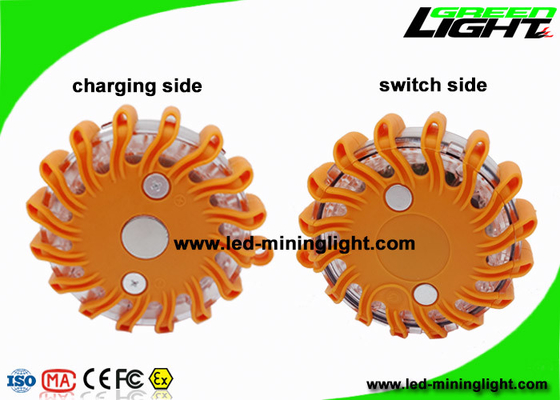 La route ambre rechargeable imperméable d'IP65 LED évase balise de clignotant de disque de secours de fusée de bord de la route de voyant d'alarme