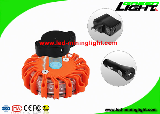 Lumière clignotante de LED de sécurité de route orange magnétique de fusées pour l'avertissement de secours de bord de la route