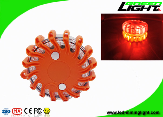 Lumière clignotante de LED de sécurité de route orange magnétique de fusées pour l'avertissement de secours de bord de la route