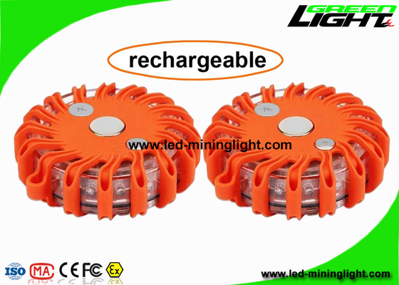 Lumière clignotante de LED de sécurité de route orange magnétique de fusées pour l'avertissement de secours de bord de la route