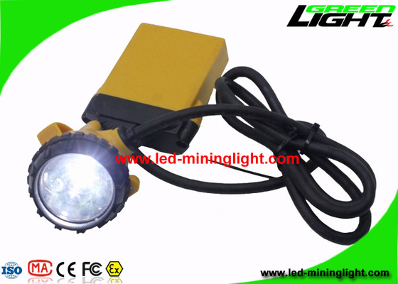 lumières de extraction portatives du chapeau 10.4Ah, lumière rechargeable de casque de mineurs de poutre élevée