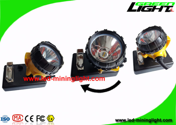 lumières de extraction portatives du chapeau 10.4Ah, lumière rechargeable de casque de mineurs de poutre élevée