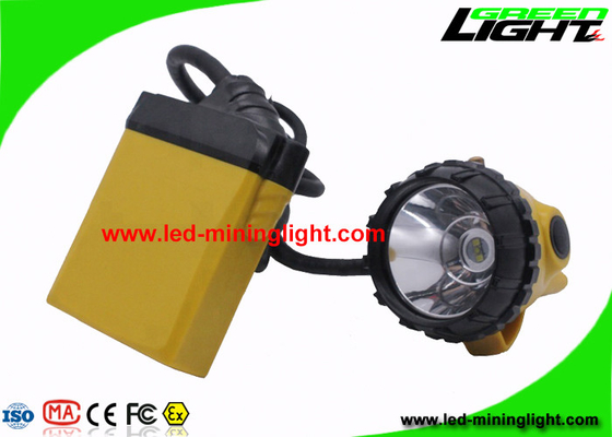 lumières de extraction portatives du chapeau 10.4Ah, lumière rechargeable de casque de mineurs de poutre élevée