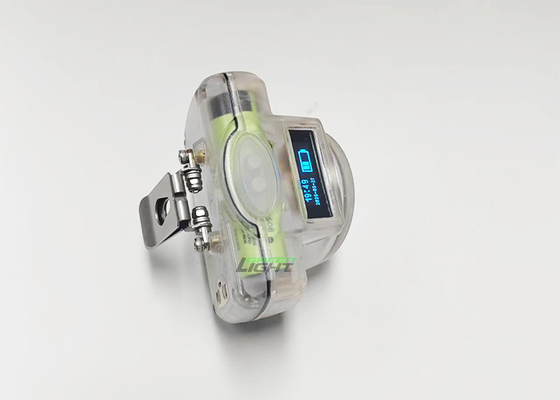 Lampe de casque LED sans fil à écran OLED résistant aux chocs, 7AH, 15000 lux, pour mine de charbon, étanche IP68