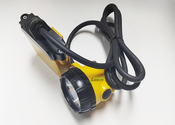 Lampe frontale de mineur de charbon souterraine à LED rechargeable de 25000 Lux, 10,4 Ah, avec chargeur