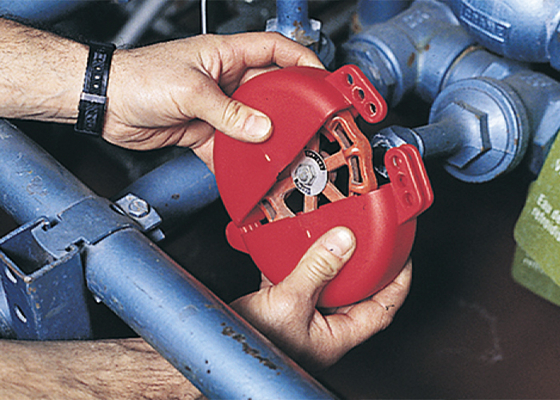 Fermeture de soupape de porte de couleur rouge pour 25 mm-330 mm