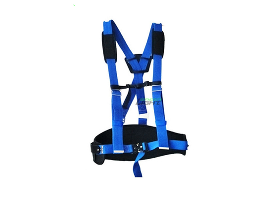 Ceinture de sécurité minière réglable en polyester avec bretelles et support lombaire