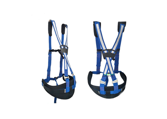 Ceinture de sécurité minière réglable en polyester avec bretelles et support lombaire