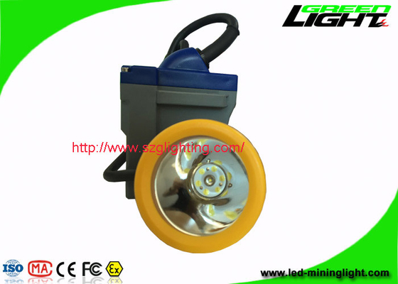 Les mineurs légers de LED allument IP68 imperméabilisent la lumière élevée de casque de mineurs de 15000lux Brigtness