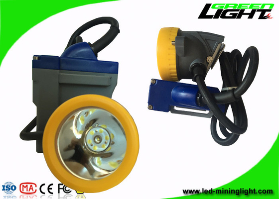 Les mineurs légers de LED allument IP68 imperméabilisent la lumière élevée de casque de mineurs de 15000lux Brigtness