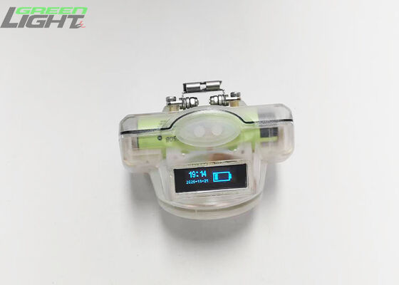 Lampe à capuche rechargeable pour mineurs de charbon 13000 Lux IP68 Lampe à casque imperméable avec écran OLED